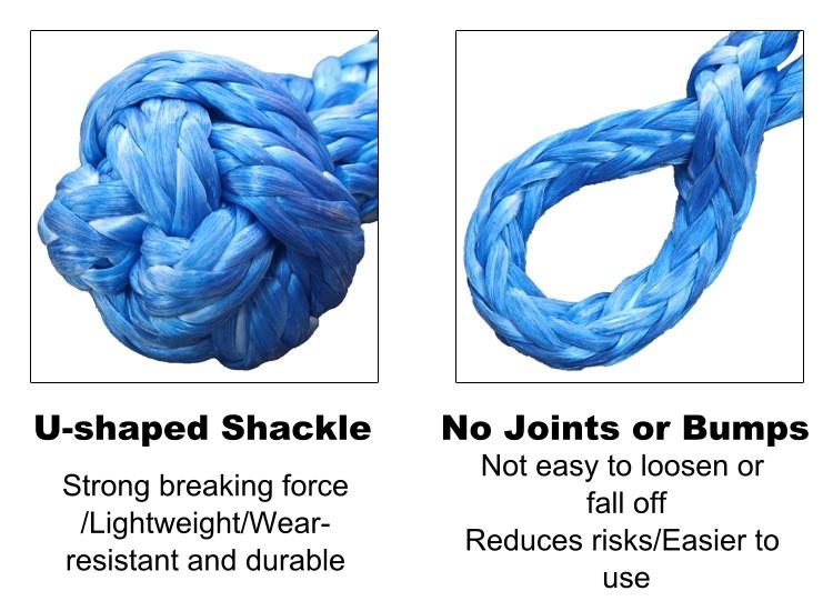 Product Introduction of Soft Shackle, 1/2" X 24" Light Weight Soft Shackle 56,000 LBS Breaking Strength with Extra Sleeves for Sailing SUV Off Road Towing ATV 12