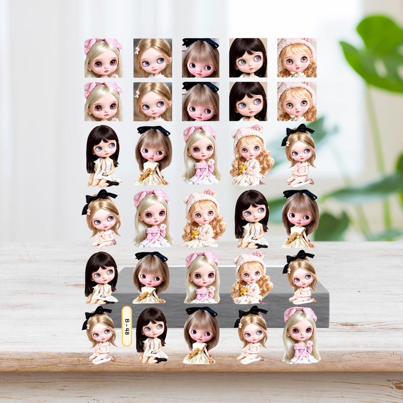 Sticker Búp Bê BlyThe Doll Mẫu Hot Dán Trang Trí Móng Mẫu Mới 2026