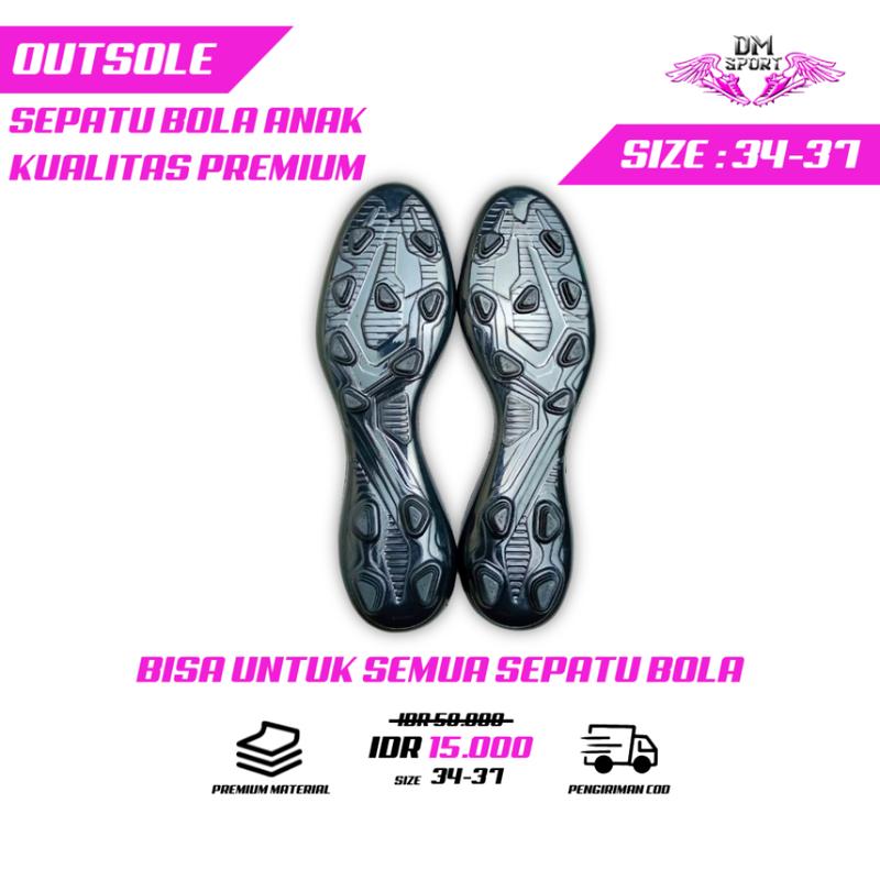 OOUTSOL TELAPAK SEPATU BOLA SOL BOLA ANAK-ANAK 34,35,36,37 Sapatu Bola 6