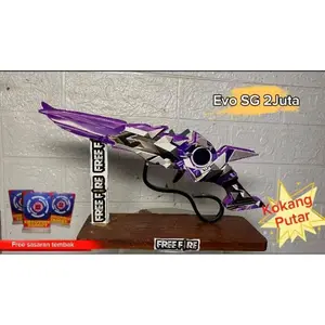 Sg kokang EVO 2 jt FreeFire - pistol mainan anak