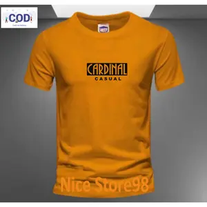 PROMO COD ( BAHAN TEBAL ) Kaos distro 100% COTTON Kaos Prin Kaos Cewek Kaos Distro pria Lengan Pendek Cardinal Blok Casual logo Black Premium Quality