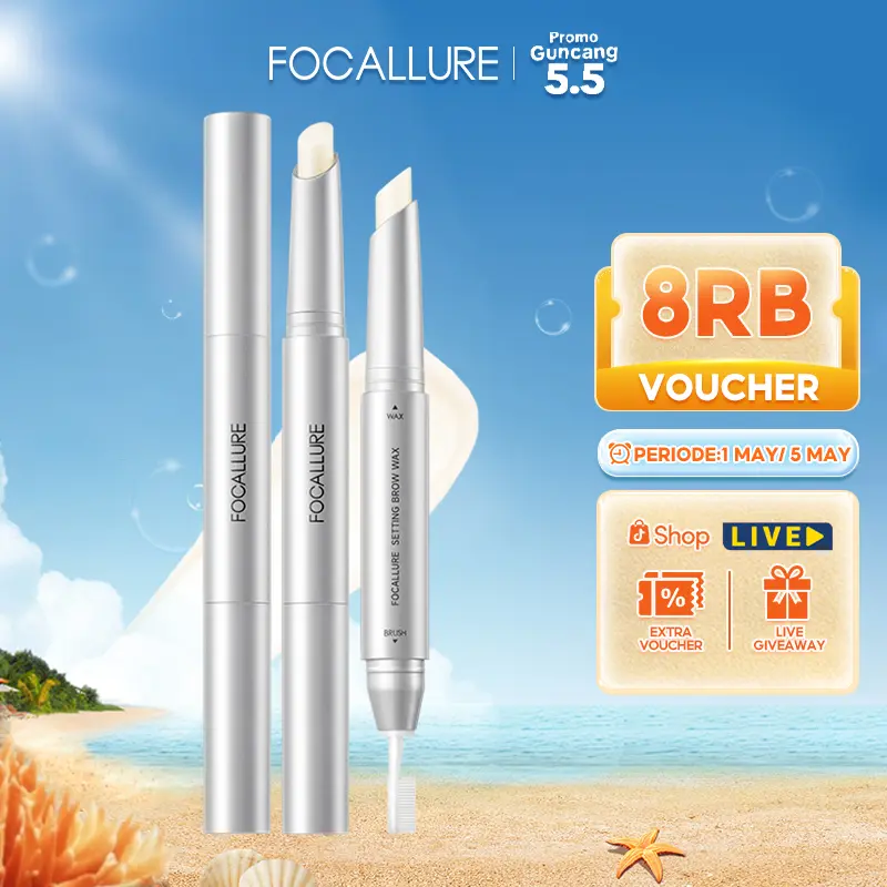 [Official] FOCALLURE Setting Eyebrow Wax Browcara Lasting 2-in-1 Built-in Brush #Pro-set