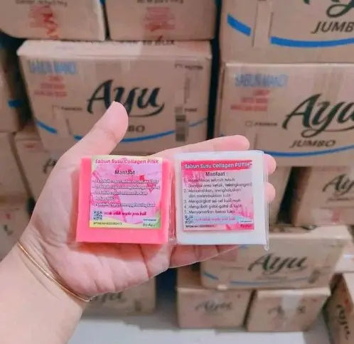 Original 1 LUSIN [12 PCS] SABUN SUSU COLLAGEN by Ayu Sabun Collagen 30g 1