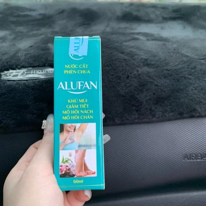 Ba (3) Lọ Nước Cất Phèn Chua ALUFAN 60ml Khử Hôi Nách Hôi Chân. 3