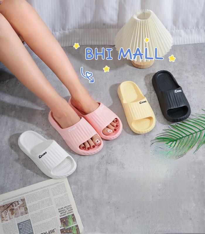 [ASFER]Sandal Pria Selop Wanita Indoor Outdoor Anti Slip Empuk Eva Rubber Import Kekinian Karet Shoes Sendal 4