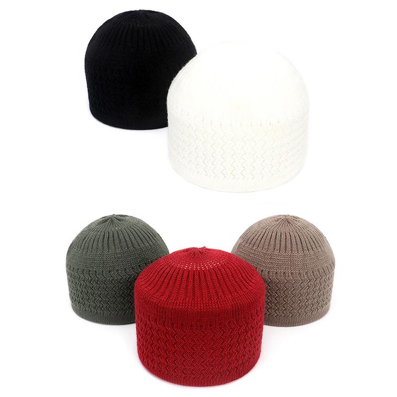 Product Introduction of [Feeling Youth] 1pc Unisex Warm Hat Knitted Hats Men's and Women's Wave Jacquard Neutral Dome Wrap Head Cap 16