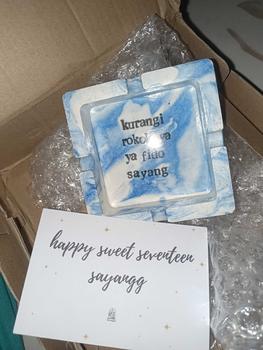 Product Review of Asbak Custom Tulisan free box untuk hadiah / souvenir custom warna Asbak Asbak Asbak Asbak Asbak Asbak from u**n 1
