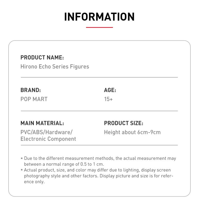 Product Introduction of POP MART Hirono Echo Series Figures Blind Box toy 8