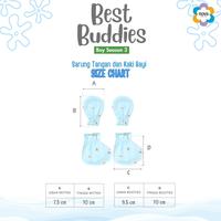 Gambar NOVA - Sarung Tangan Dan Sarung Kaki Bayi (1 Pack) - Boy Series - Goofy Bear dari nova baby Kota Bandung 3 Tokopedia