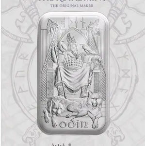 PRODUK IMPORT BAGUS PERAK BATANGAN 1 oz Odin Norse Gods Silver Bar In Assay