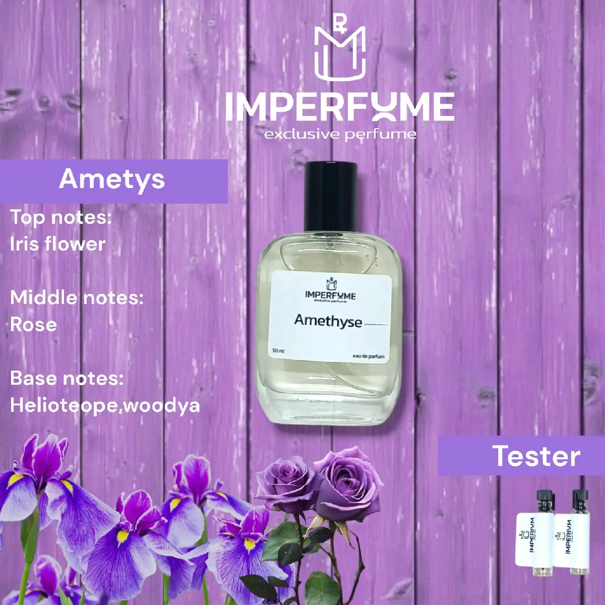 Ametys eu de parfum floral musky Mature women parfume