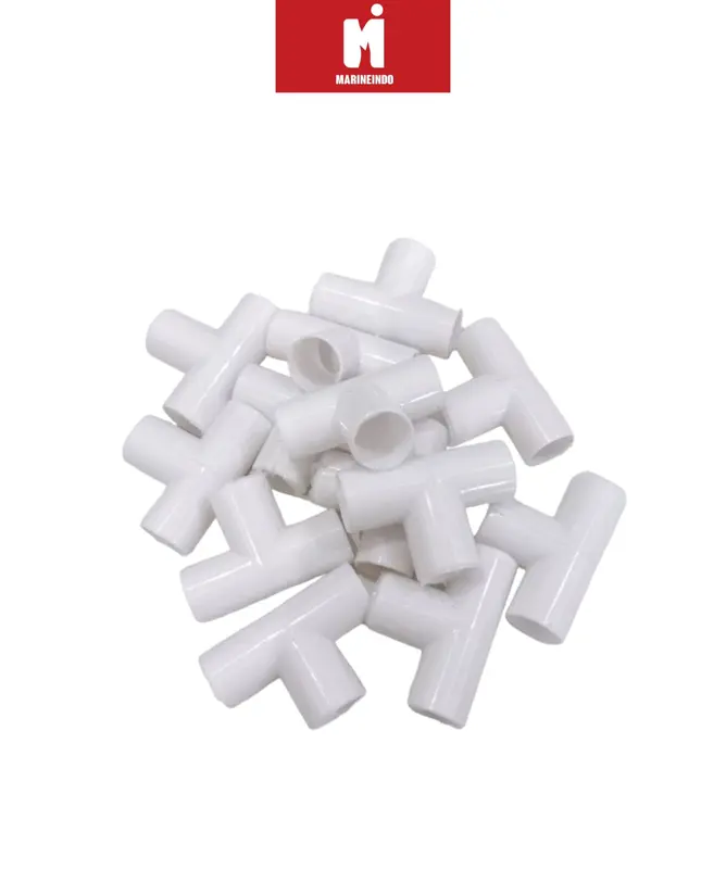 Keni L atau Keni T Pipa Merah/Putih Susu Aquarium 5/8'' Per 5 pcs 7