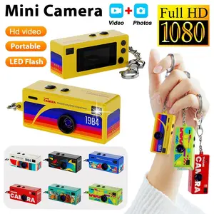 [COD]Retro Mini Camera 1080P HD Keychain Kamera Mini Digital Kamera Gantungan Kunci Charmera KeyChain Digital Camera Blind Box Single Box
