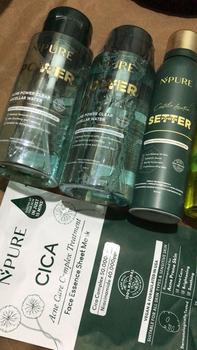 Product Review of 【Hoki Bundle】NPURE Paket Acne Face Toner Cica 150ml + Power Clear Micellar 300ml / Clear Pad 40pads + Power Clear Micellar 300ml / Melembabkan kulit / Mencerahkan / kulit berjerawat/ sensitif / Membersihkan debu polusi Kotoran / Exfoliating Wajah from p**e 3