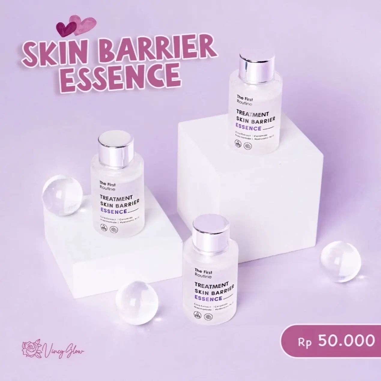 ( FREE ESSENCE )Treatment Skin Barrier Essence Ceramide Niacinamide Hyaluronic Acid Cica Extract