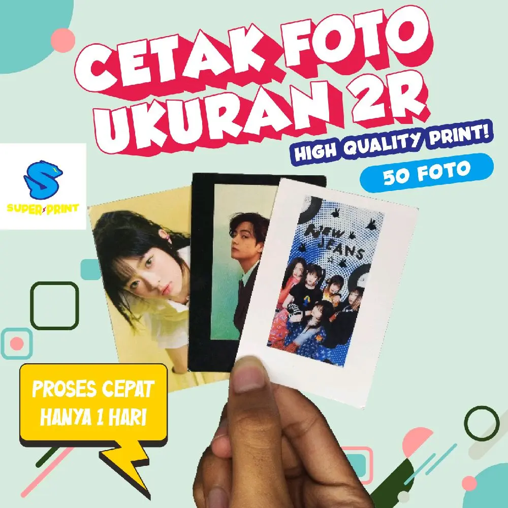 Cetak Foto Polaroid Ukuran 2R Bahan Art Carton 260gsm High Quality Print 50 Foto Polaroid Accessories - Camera