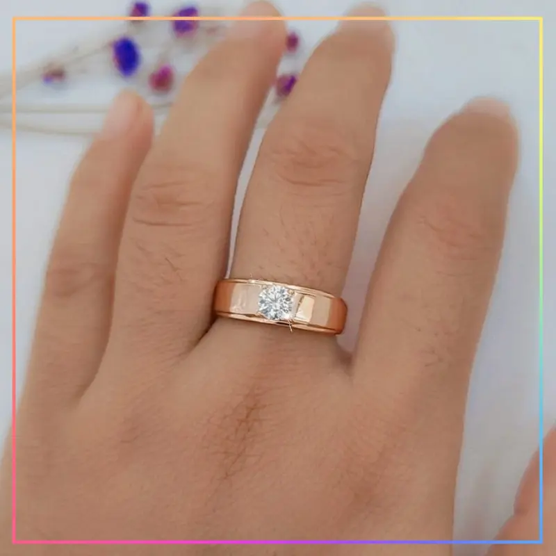 Good Jewelry ID Cincin Dewasa Polos Glosy A220 Rings 3