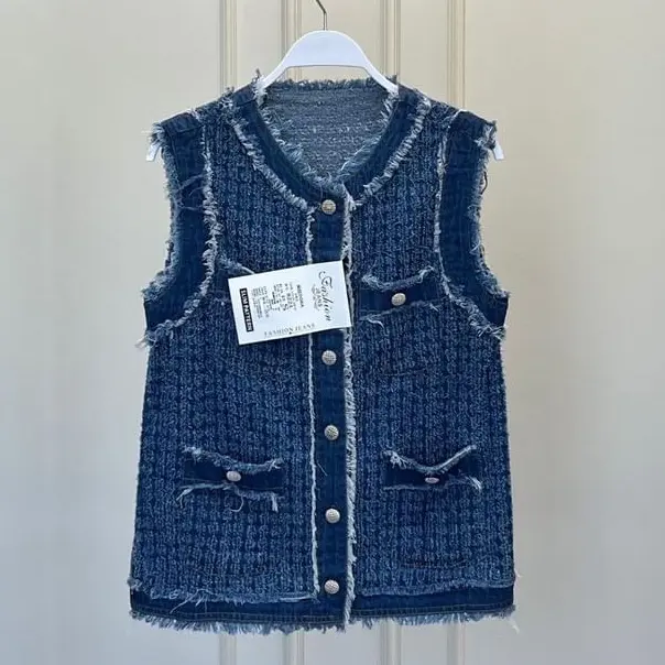 Vaoutfit Vega Vest jeans Atasan wanita 4