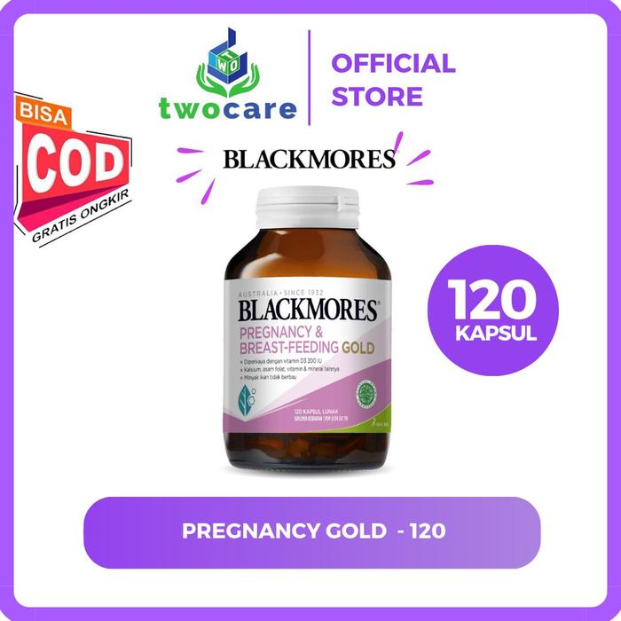 Gambar BLACKMORES PREGNANCY AND BREASTFEEDING GOLD BPOM KALBE - 120 kapsul dari Twocare Kota Medan Tokopedia