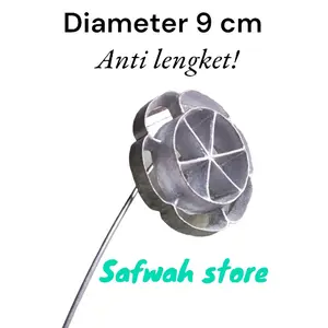 Safwah Store Cetakan Kembang Goyang Motif Bulat Susun Diameter 9 cm Anti Lengket untuk Kebutuhan Dapur Anda