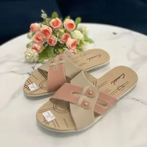 Sandal Wanita Casual Warna Pink Pastel Cewek Kekinian flat