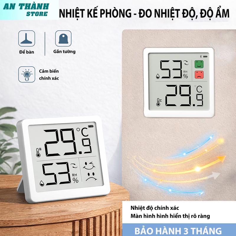 Nhiệt kế điện tử, nhệt ẩm kế đo nhiệt độ phòng, đo độ ẩm độ chính xác cao