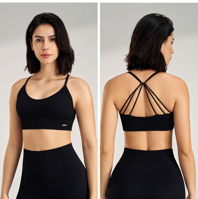 Product Introduction of Non-steel ring beautiful back breathable underwear large size sports bra yoga shockproof vest 21