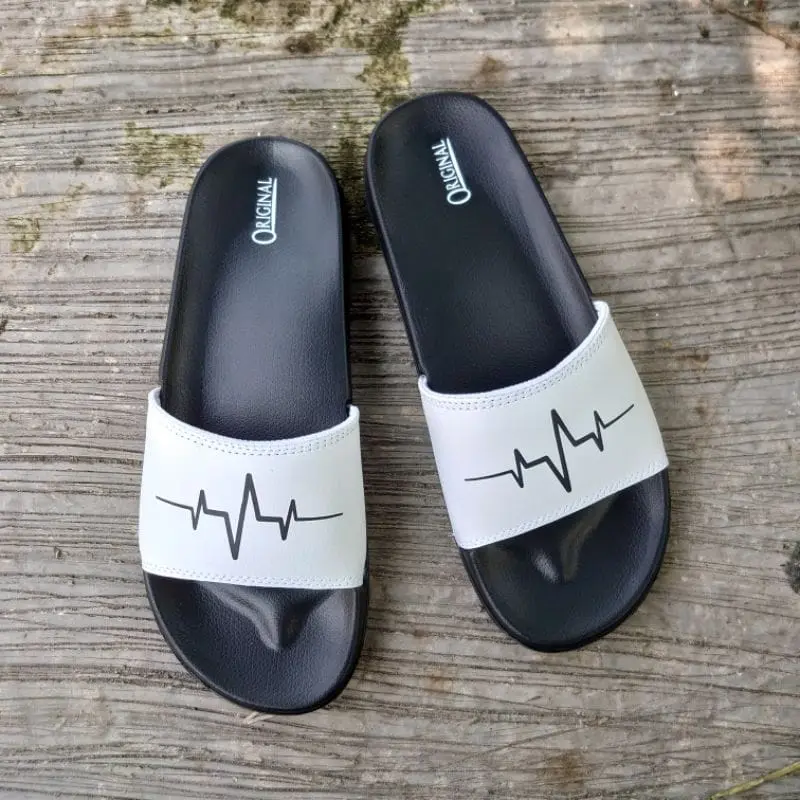 SANDAL SLIDE SLOP PRIA WANITA HITAM SENDAL SLIPPER DISTRO CEWEK COWOK SENDAL MURAH LAKI LAKI PEREMPUAN 3