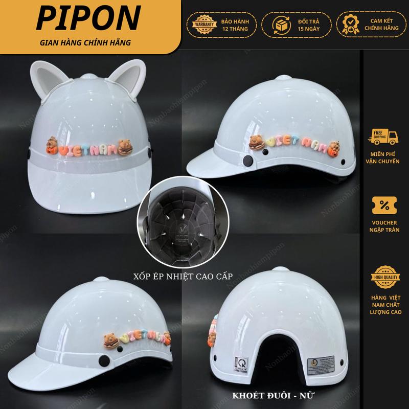   NÓN BẢO HIỂM ĐẠT CHUẨN ĐI XE MÁY  - CÓ TEM KIỂM ĐỊNH - LÒNG NÓN CÓ MÚT XỐP - MŨ BẢO HIỂM LƯỠI TRAI TRƠN PHỐI PHỤ KIỆN CHÍNH HÃNG CHO NAM VÀ NỮ 