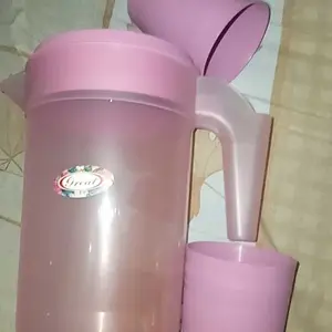 Great Eskan Set Teko Beranak 3in1 1 Liter & 2 Gelas Tea Paket Ideal untuk Minum Sehari-hari BPA Free Foodgrade Made in Indonesia Plastik