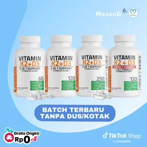 Bronson Vitamin K2+ D3 5,000iu dan Extra Strength 10.000 IU isi 60 & 120 Capsules