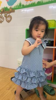 Product Review of [Baobao kids] VÁY CỔ SEN CHẤM BI XẾP TẦNG CỔ THÁO RỜI CHO BÉ GÁI -M266 from B** T**n 0