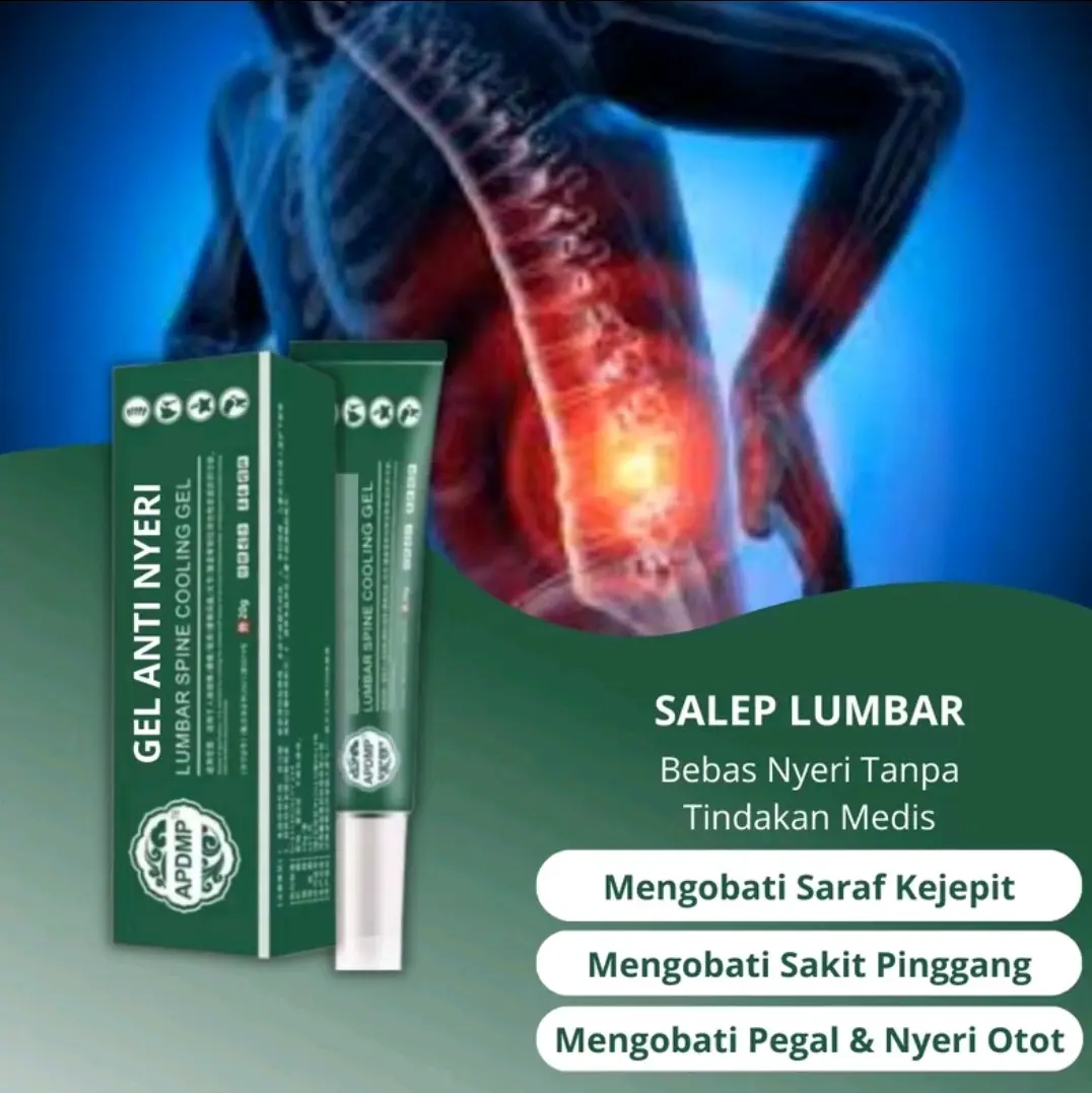 [ 1 pcs ] Salep Lumbar Spine Cooling Gel 100% ASLI Pereda Nyeri Pegal-pegal