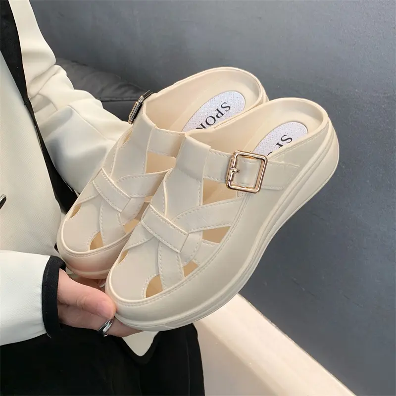 Sandal Wanita Sendal Selop Wanita Tebal Fashion Model kekinian Antislip Empuk dan Ringan Karet Shoes 1