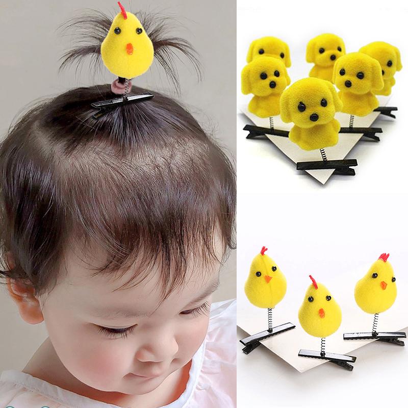 Kẹp Tóc Hoạt Hình Cho Bé Gái, 1 Cái, Ghim Tóc Búp Bê Dễ Thương, Phụ Kiện Tóc