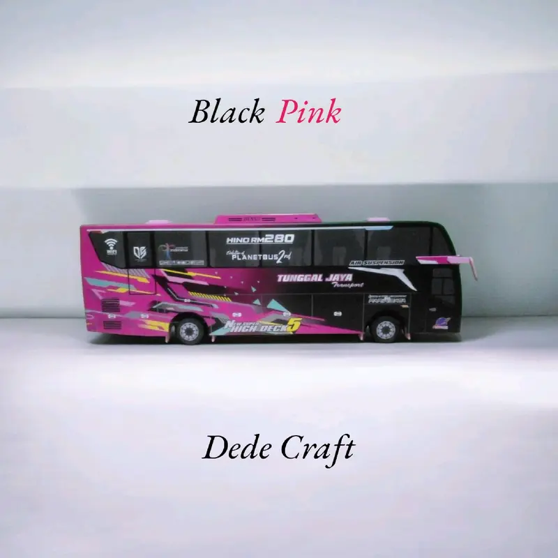 MINIATUR BUS PO TUNGGAL JAYA BLACKPINK NEW JB5 SHD 0