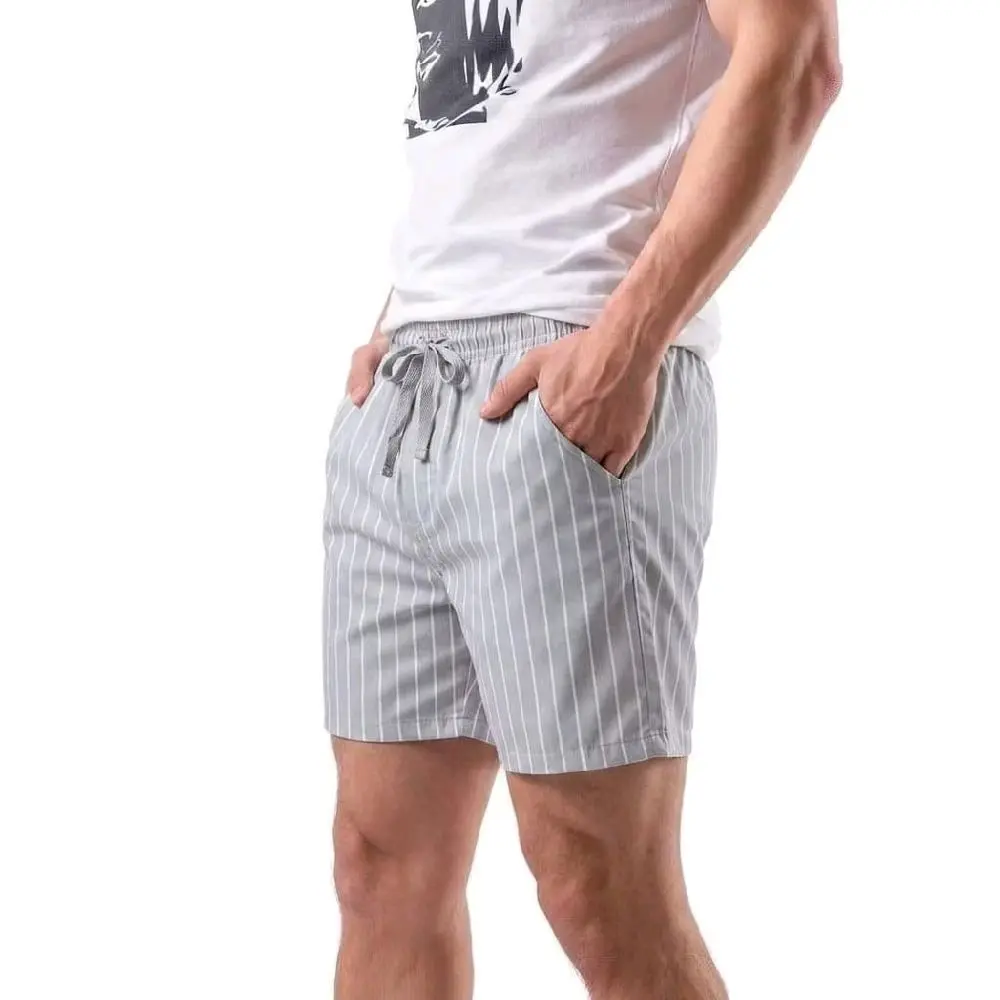 ( ORIGINAL) Boxer Cotton Premium Pria Stripe Stylish Shorts