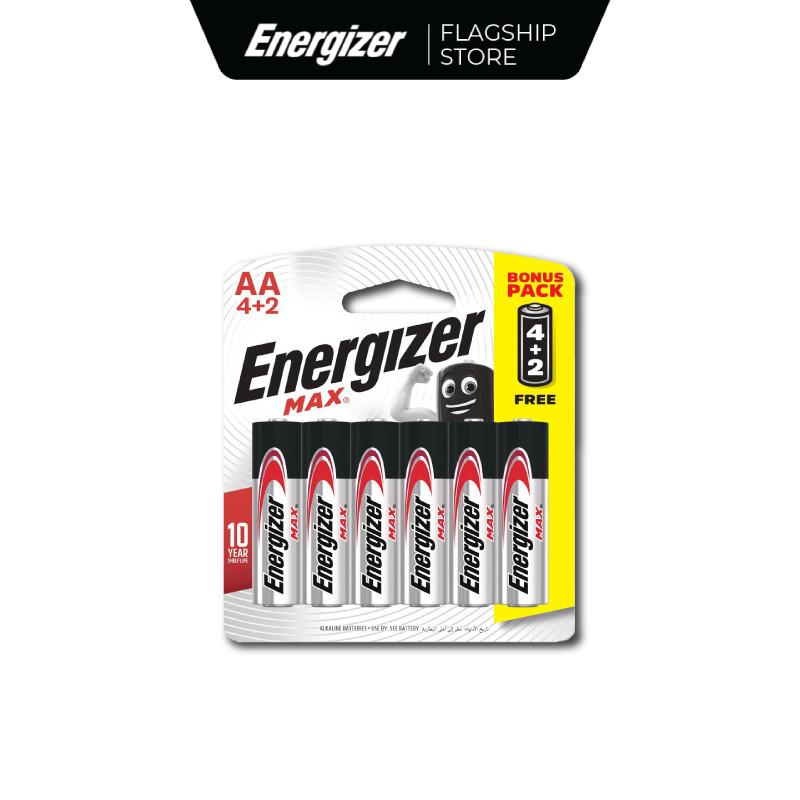 Viên Pin AA Energizer Max E91 BP4+2 - Vỉ 4 Tặng 2