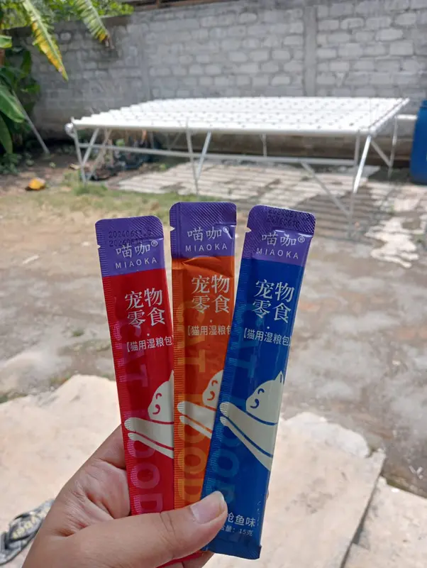MIAOKA Snack Hewan Peliharaan Cat Strip 15g/Strip Kucing Kecil Dan Kucing Besar Snack Pengemukan Kucing Pelengkapa Hewan 1