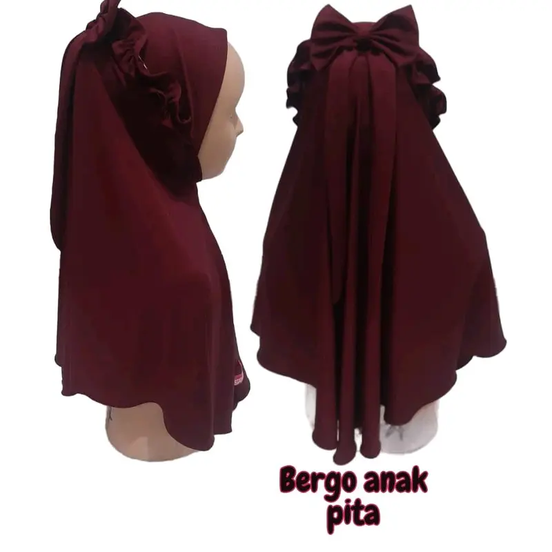 hijab anak Pita ricis usia 4-9tahun 1