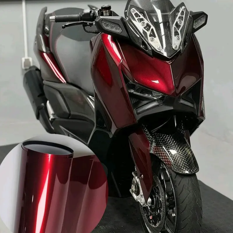 Stiker skotlet Motor Dragon Blood Red scotlet Merah Lembayung Hitam Seti PET Premium Typ... 4