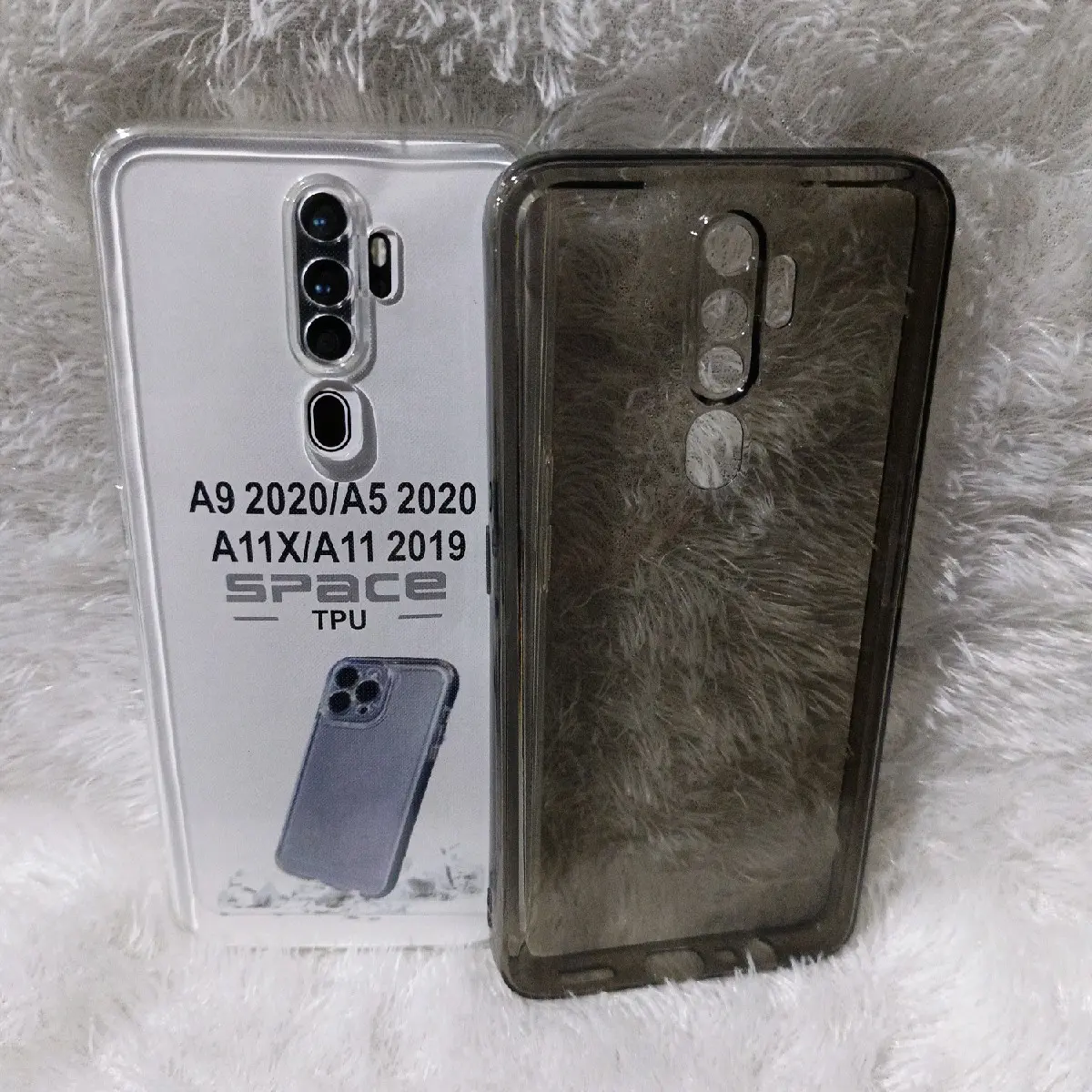 SofCase Casing OP A9 2020/A5 2020/A11X/A11 2019 Silikon Bening Transparan pelindung Belakang hp +Camera Softcase Cover