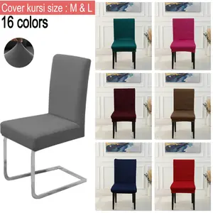 Sarung pelindung kursi makan size M n L elastis / Cover PENUTUP kursi stretch