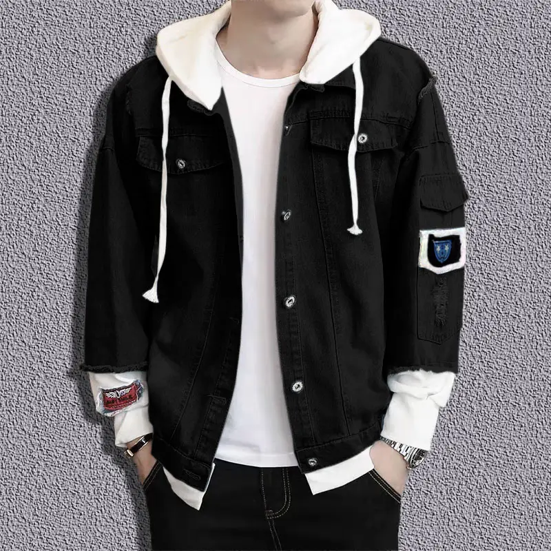 Jaket Koreanstyle Fandom Jeans Kombinasi Lotto Pria Wanita Casual Terbaru 2025 1