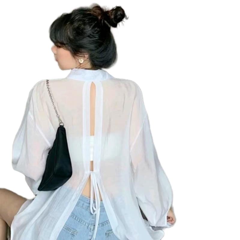 Lingerie Kemeja Oversize Transpran #8447 1