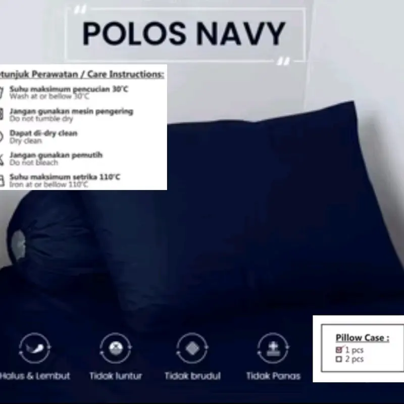 Sarung Bantal / Sarung Guling polos, bagus dan halus 6