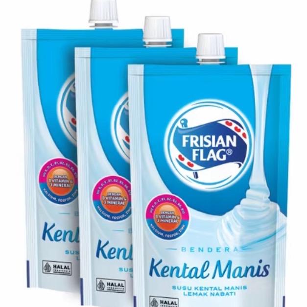 3PCS FRISIAN FLAG KENTAL MANIS POUCH 260ML 0