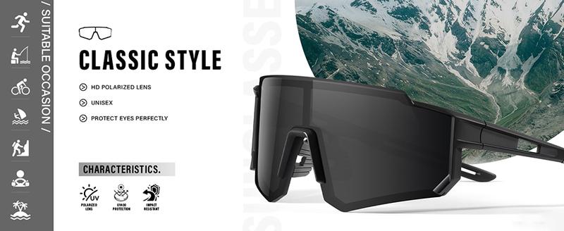 Product Introduction of Sunglasses Men Women UV 400 Protection Sports Glasses Lightweight Goggles for Cycling Running Fishing Golf 2