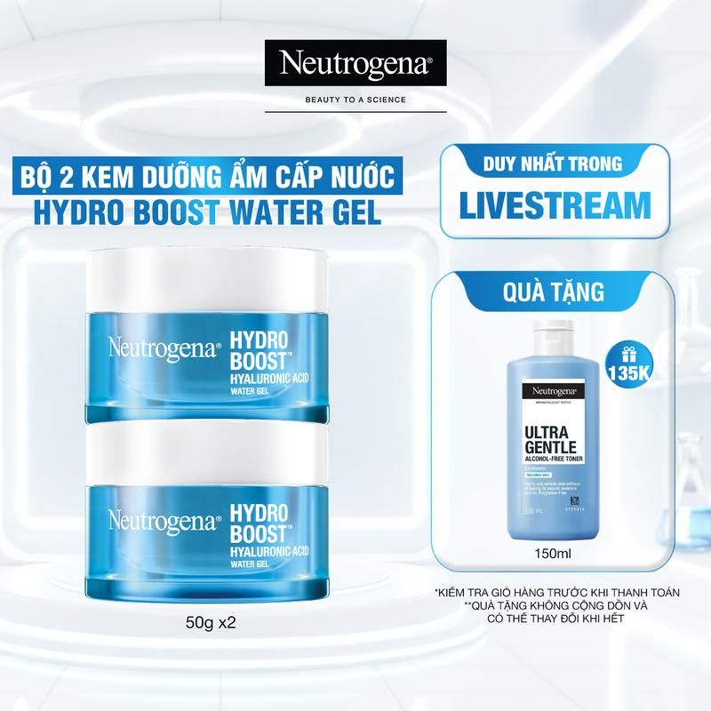 Bộ 2 Kem dưỡng cấp ẩm Neutrogena Hydro Boost Hyaluronic Acid Water Gel 50g