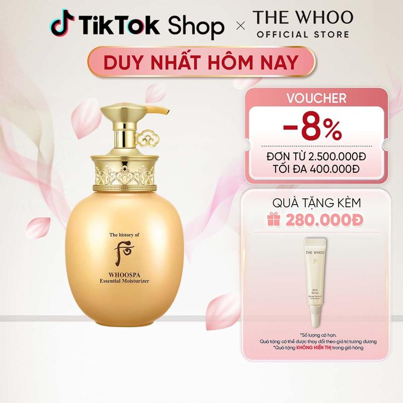 THE WHOO OFFICIAL Sữa dưỡng thể Đông y mềm mượt da Dưỡng Da Body ngăn lão hóa The Whoo WhooSpa Moisturizer 220ml